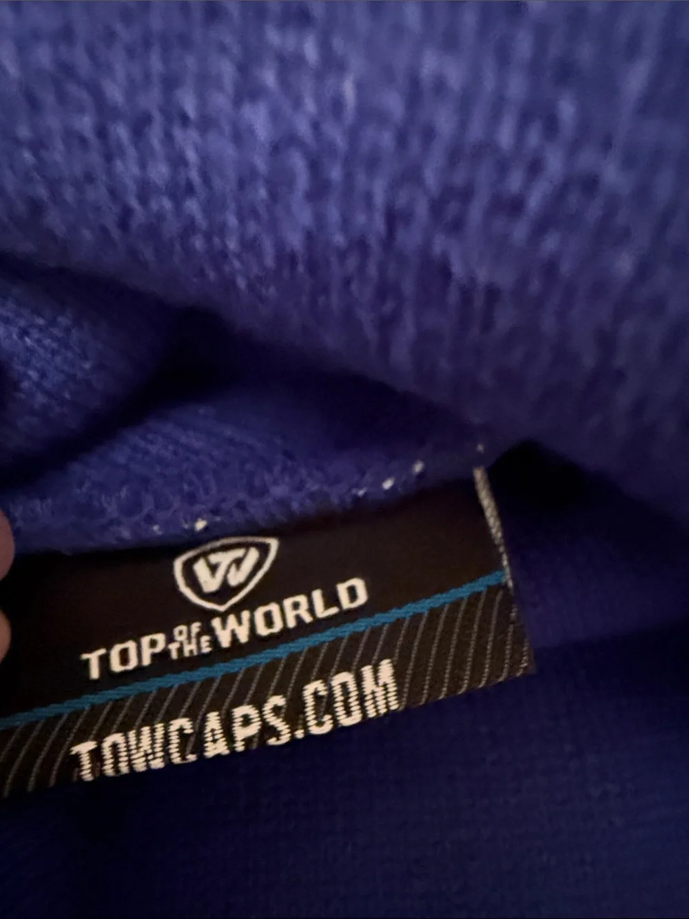 Top of the World Kids Royal Blue Beanie with White UK Logo